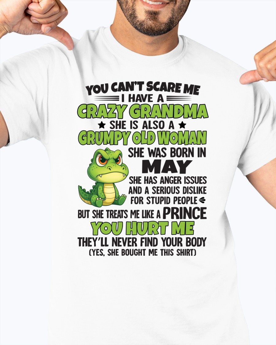MAY - YOU CAN'T SCARE ME - FOR GRANDSON - GIFT FROM GRANDMA - NGHL05 (SKU09-85-05)