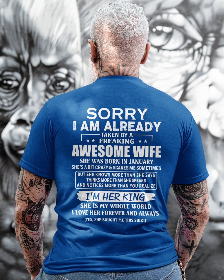Awesome wife January - Perfect gift for husband from wife - NGHL01 (SKU68-79-01)