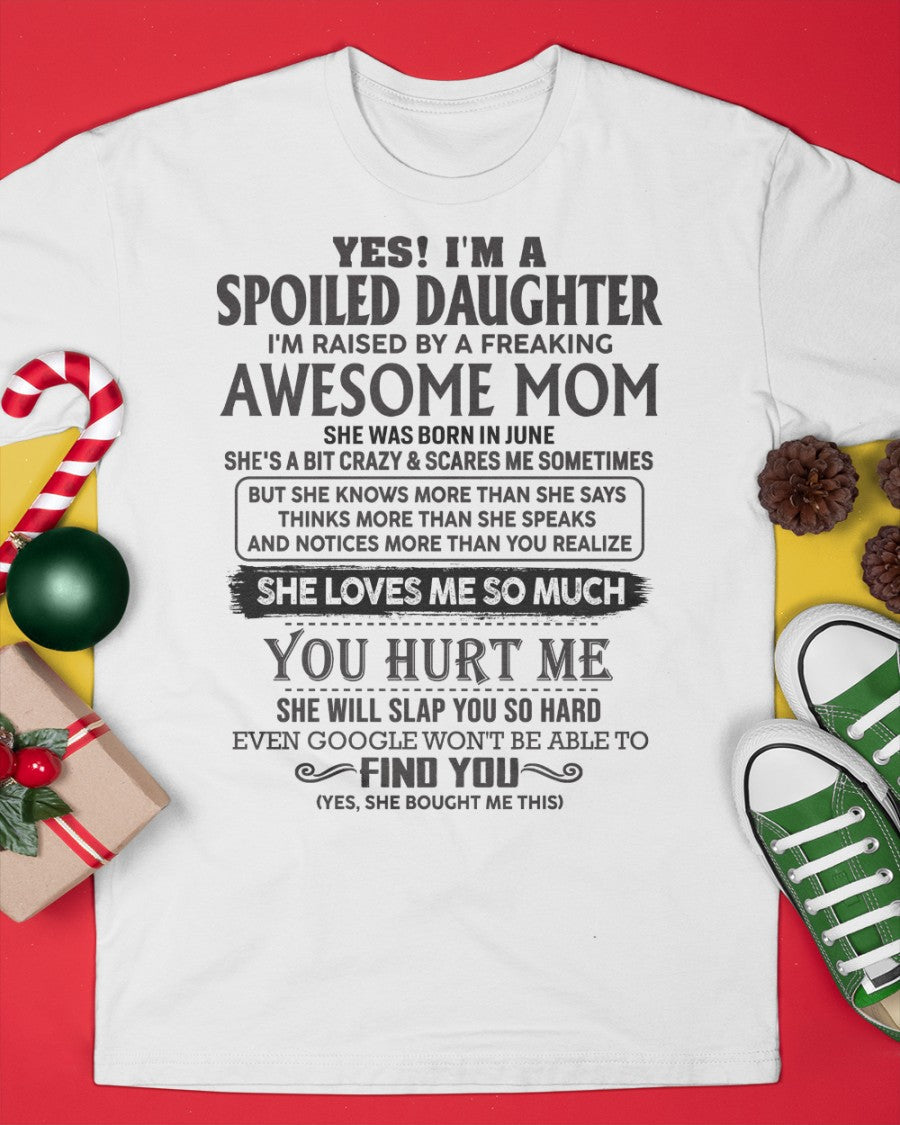 June - Spoiled Daughter - Perfect gift for your daughter (SKU-MD01-06)