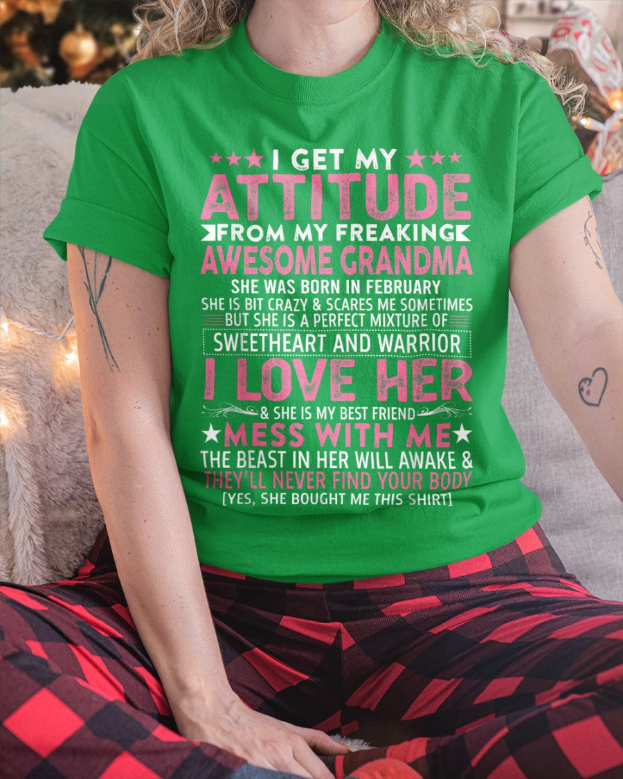 I GET MY ATTITUDE FROM MY GRANDMA FEBRUARY EDITION – FROM GRANDMA TO GRANDDAUGHTER NGHL02 (SKU07-163-02)