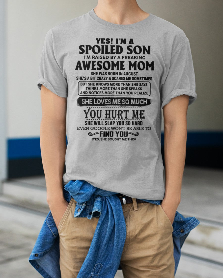 August - Awesome Mom - Perfect Gift For Son From Mom - NGHL08 (SKU-SPW-08)