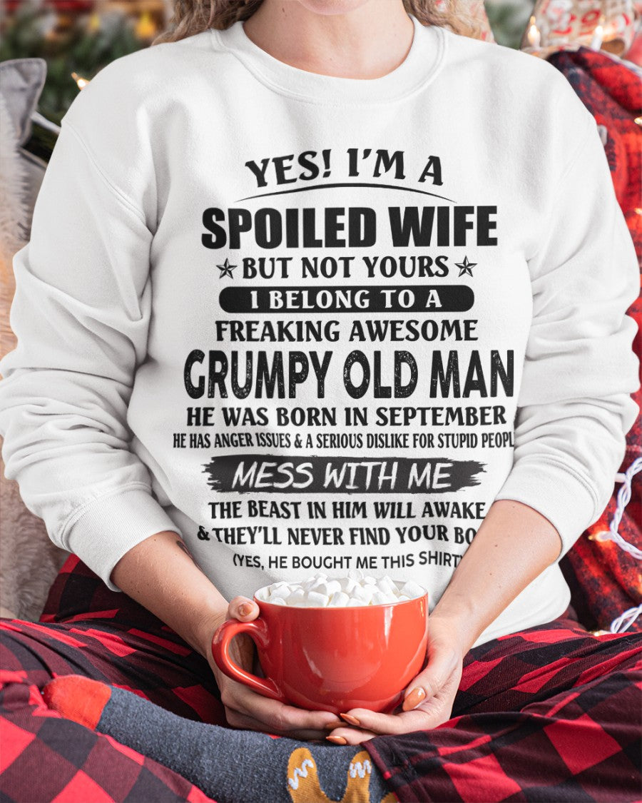 Grumpy Old Man September – Perfect gift for your wife From Husband – NGHL09 (SKU08-63-09)