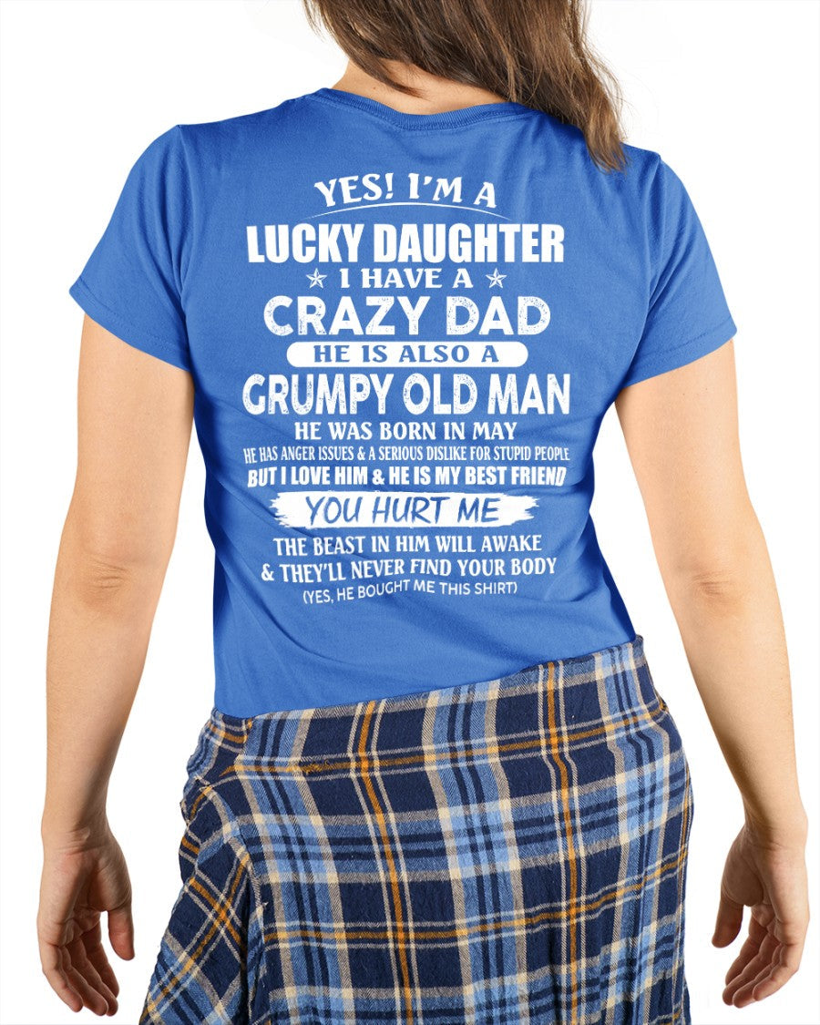 May - Awesome Grumpy Old Dad - Special gift for your daughter From Dad - NGHL05 (SKU10-50-05)