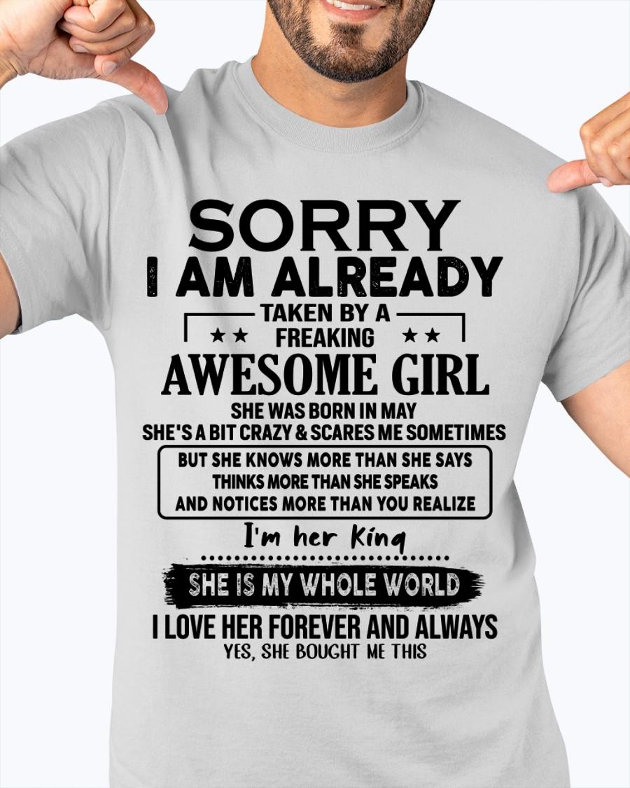 May - Awesome Girl born in May - Special gift for your boyfriend - From Wife NGHL05 (SKU.AT16)