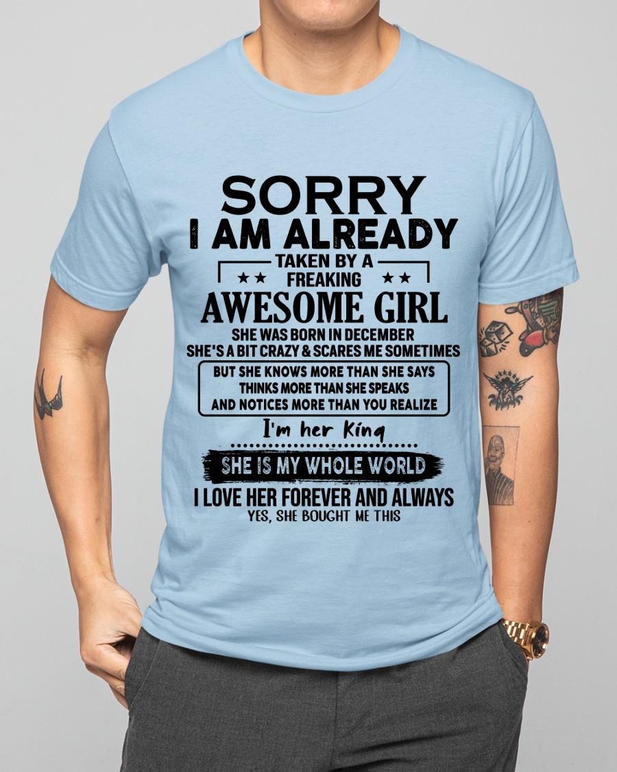December - Awesome Girl born in December - Special gift for your boyfriend - HL12 (SKU.AT16)