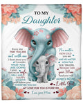 To my daughter - Gift for Daughter Blanket From Mom