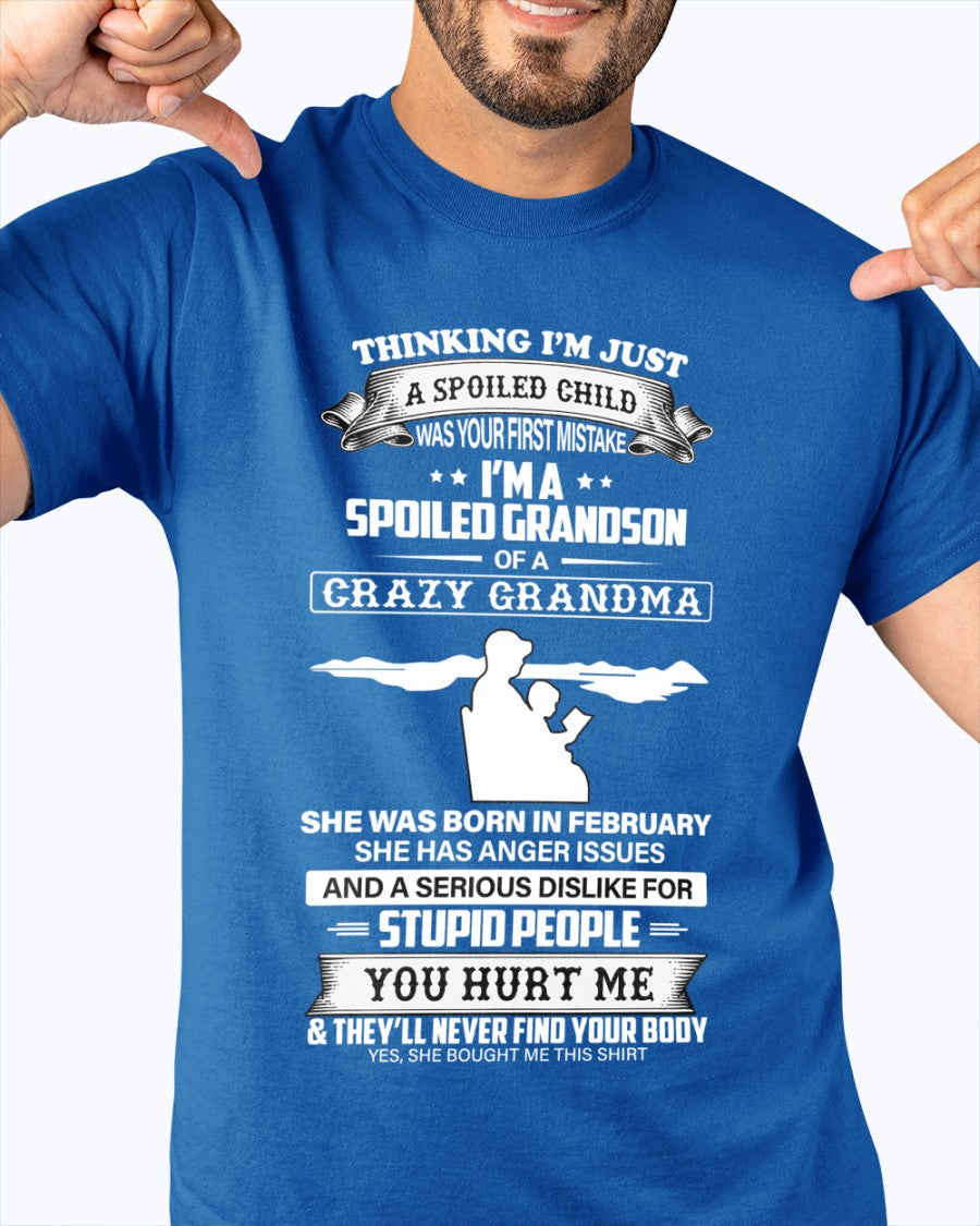 Spoiled by Grandma Shirt February Edition – From Grandma to Grandson NGHL02 (SKU-GMS2-02)