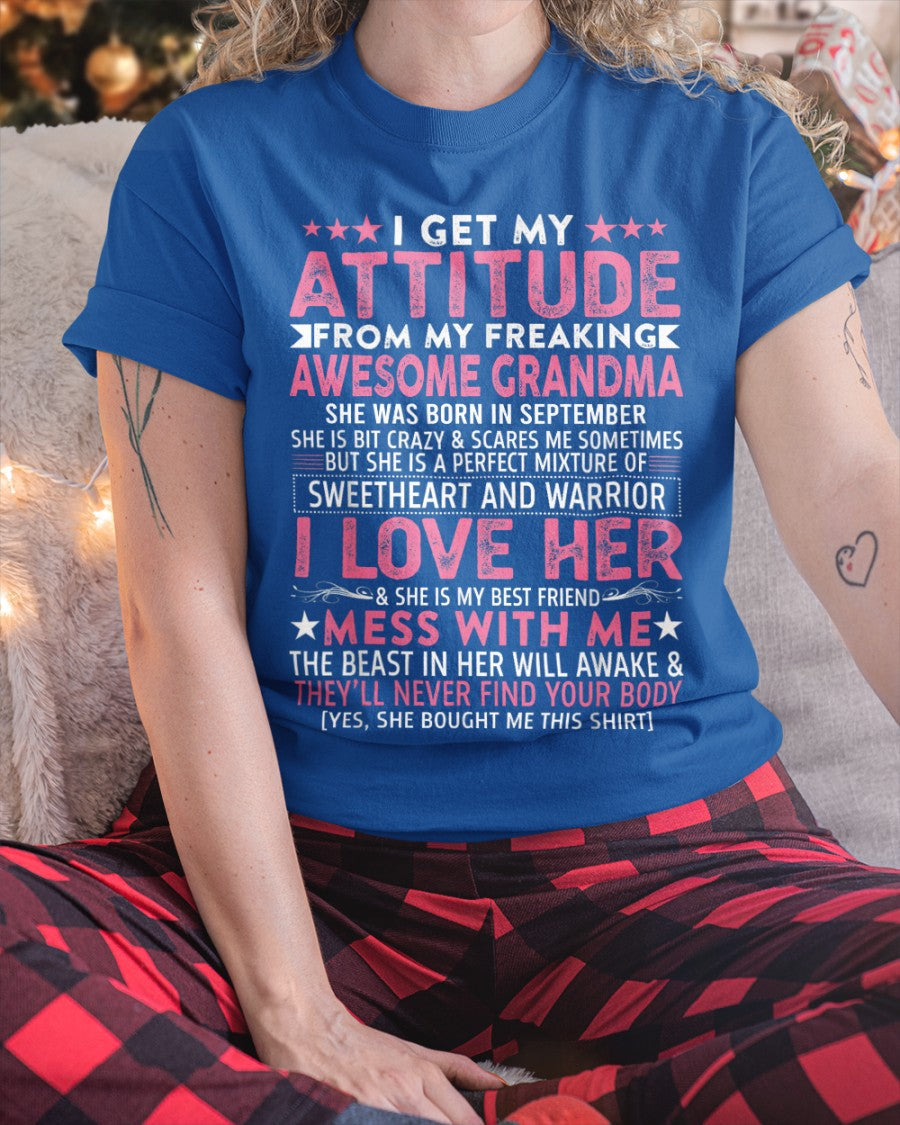I GET MY ATTITUDE FROM MY GRANDMA SEPTEMBER EDITION – FROM GRANDMA TO GRANDDAUGHTER NTTD09 (SKU07-163-09)