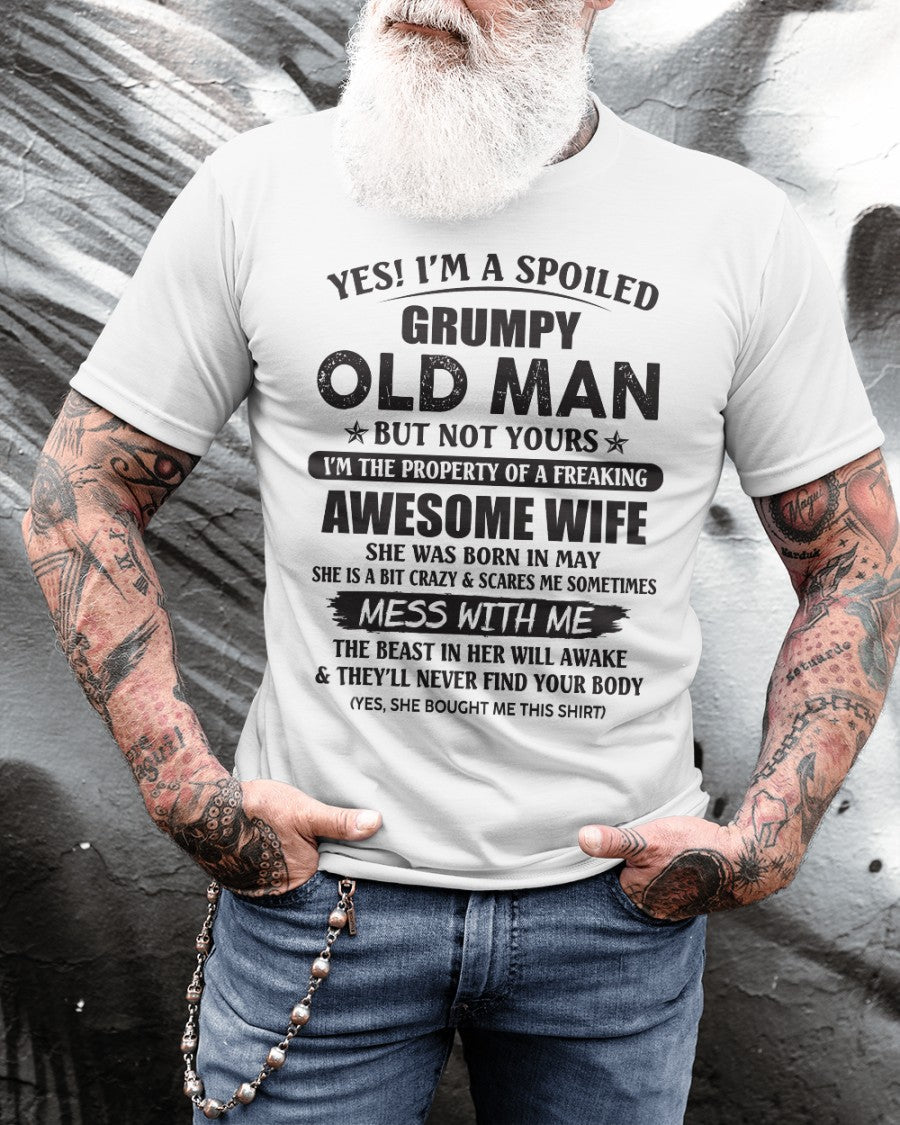Awesome wife May - Perfect gift for your husband - NGHL05 (SKU96-68-05)