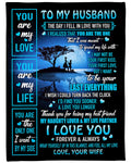 Gift for husband - from wife - blanket