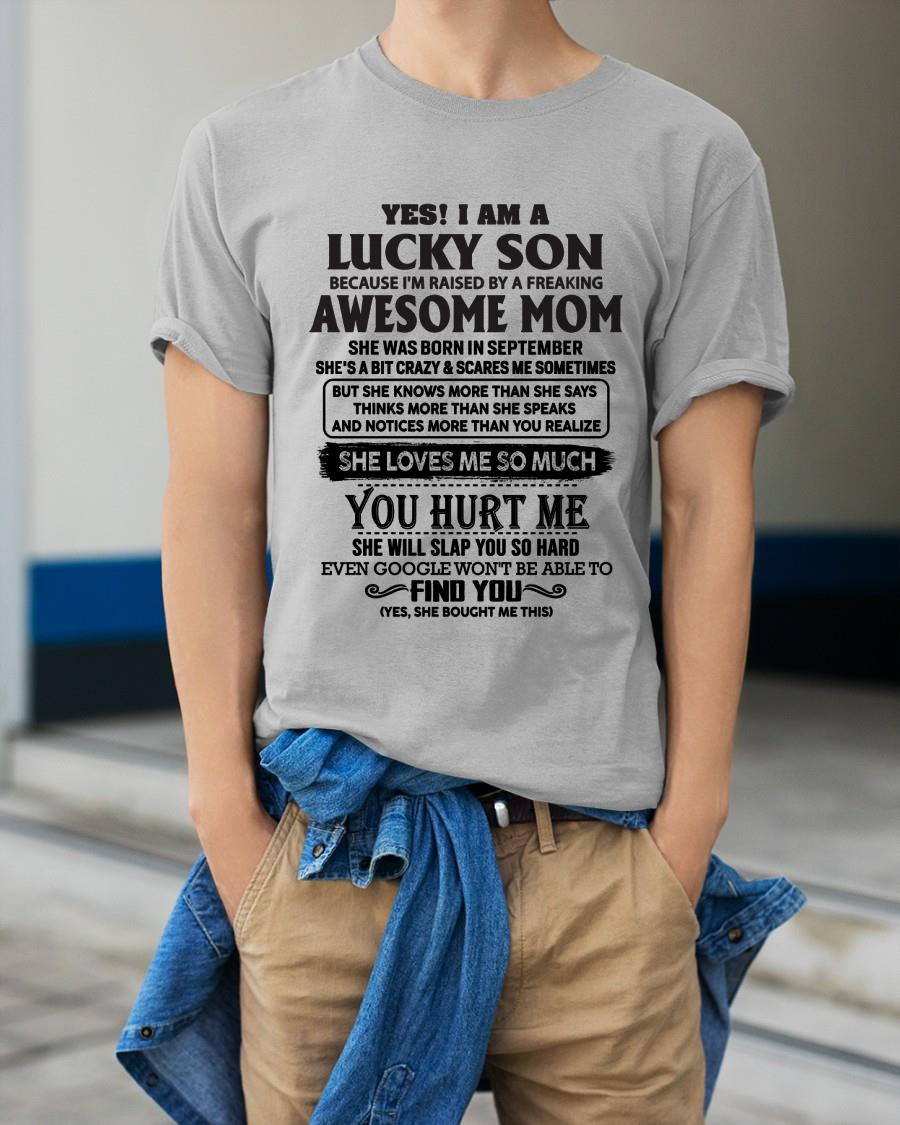 September - Yes! I'm A Lucky Son - Perfect gift for your son (SKU-LKW-09)