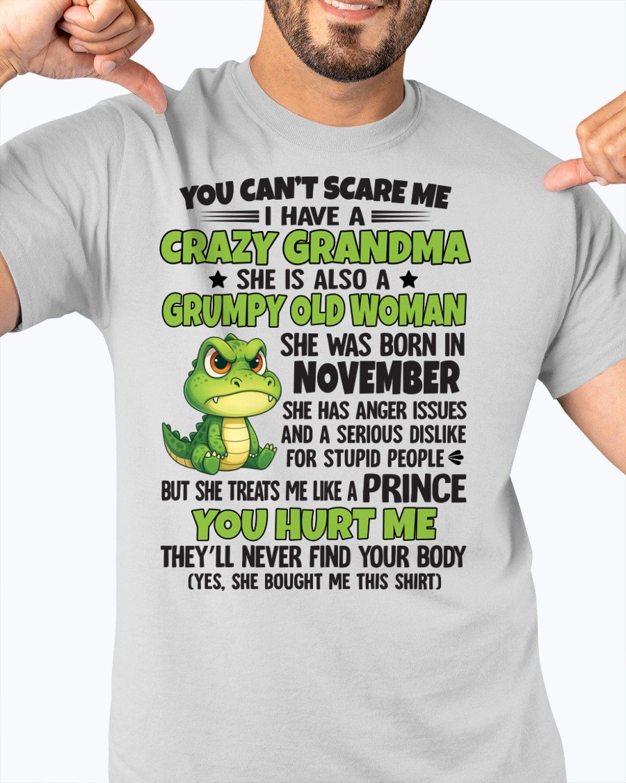 NOVEMBER - YOU CAN'T SCARE ME - FOR GRANDSON - GIFT FROM GRANDMA - NGHL11 (SKU09-85-11)