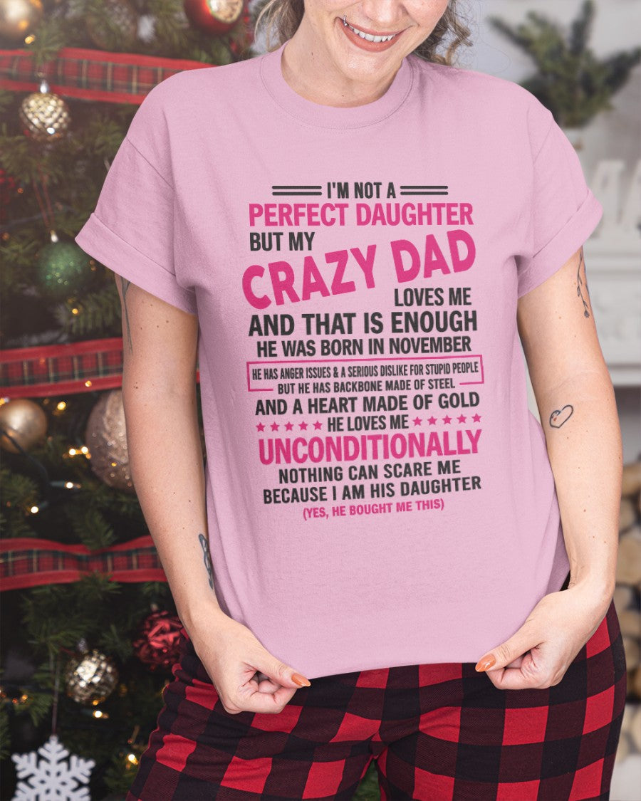 November - Crazy Dad - Perfect gift for your daughter (SKU05-82-11)