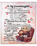 Special Gift For Your Granddaughter Blanket From Grandma