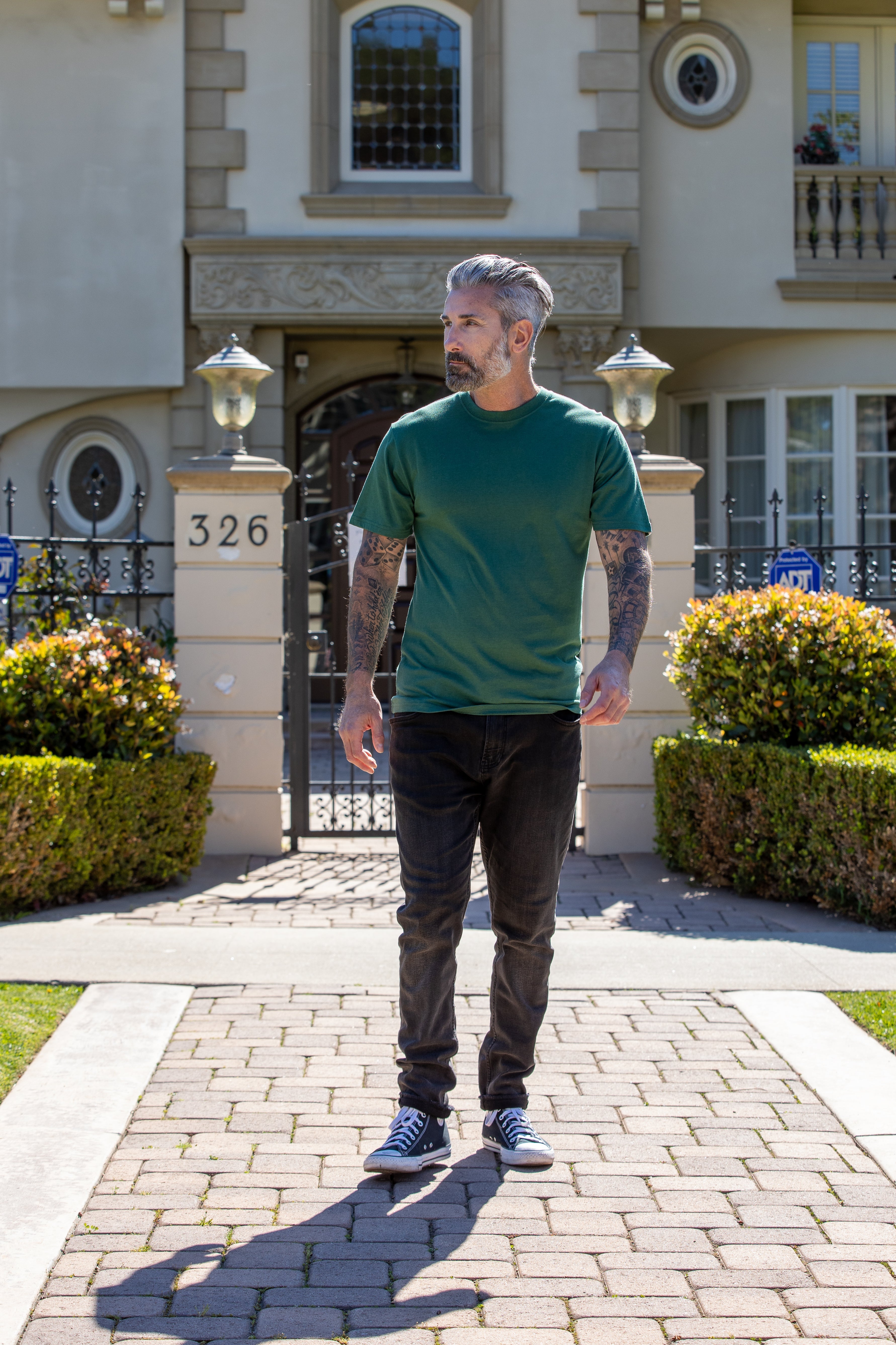 The Original Men's Bamboo Viscose/Organic Cotton Short Sleeve T-Shirt - Classic Cut - Lara Luxe