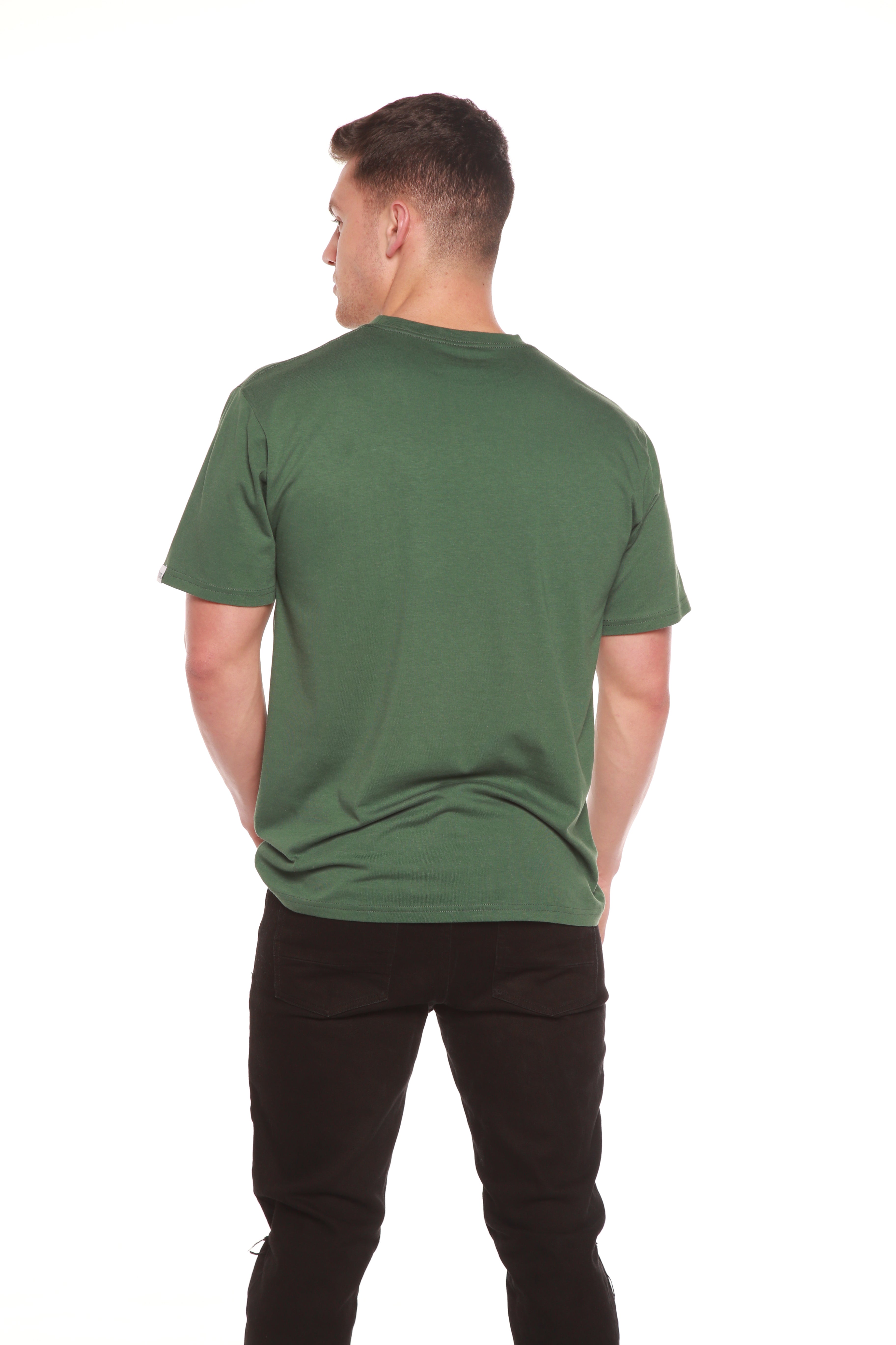 The Original Men's Bamboo Viscose/Organic Cotton Short Sleeve T-Shirt - Classic Cut - Lara Luxe
