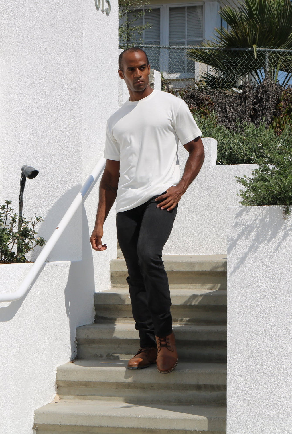 The Original Men's Bamboo Viscose/Organic Cotton Short Sleeve T-Shirt - Classic Cut - Lara Luxe