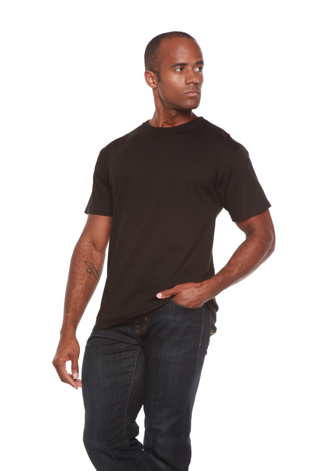 The Original Men's Bamboo Viscose/Organic Cotton Short Sleeve T-Shirt - Classic Cut - Lara Luxe