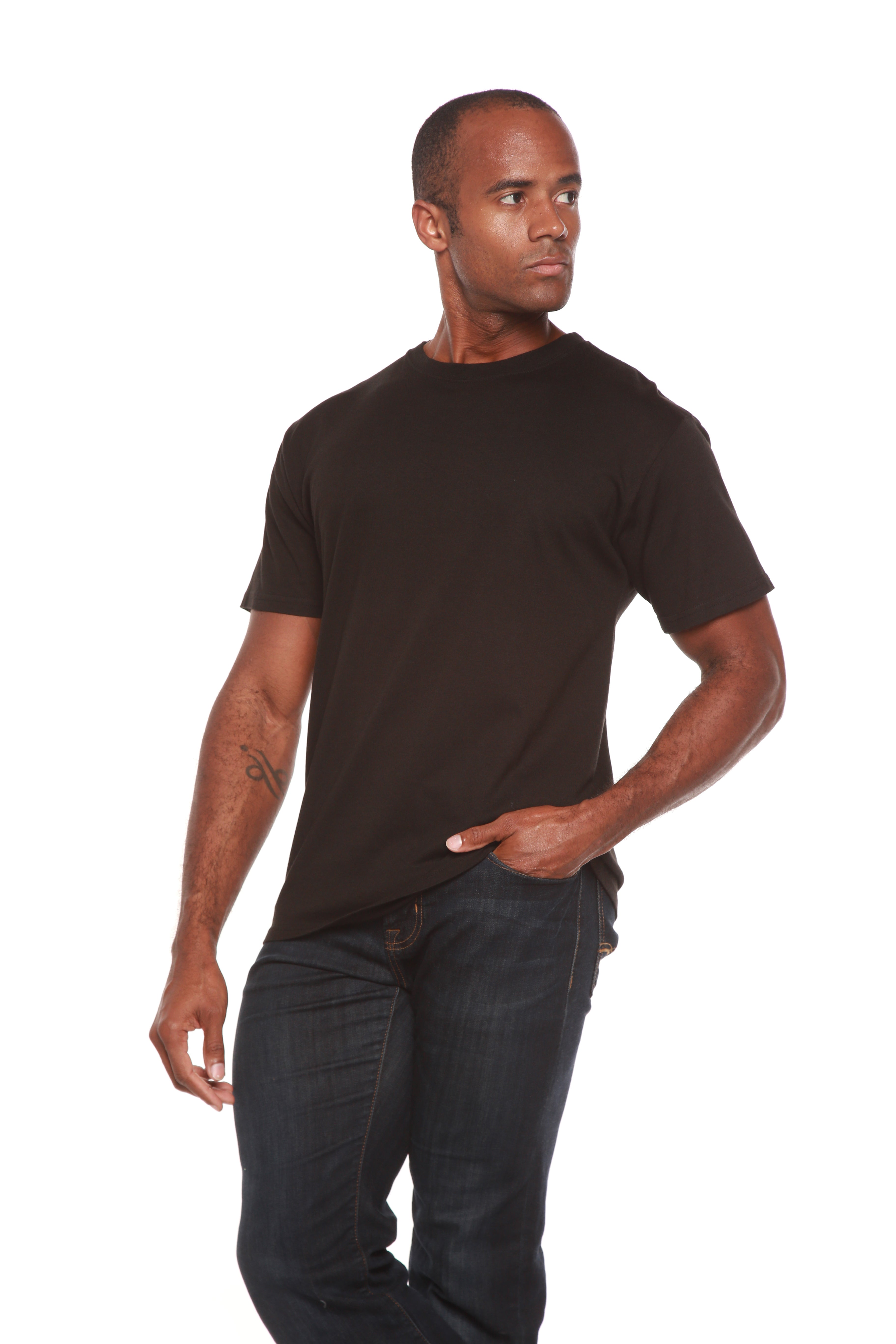 The Original Men's Bamboo Viscose/Organic Cotton Short Sleeve T-Shirt - Classic Cut - Lara Luxe