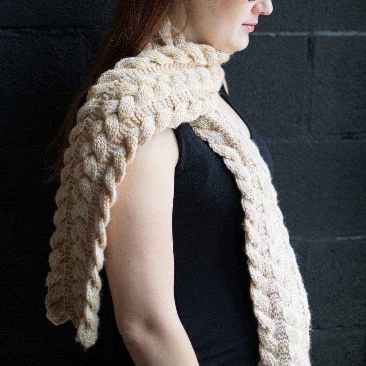 Third Law Cabled Scarf Knit Kit