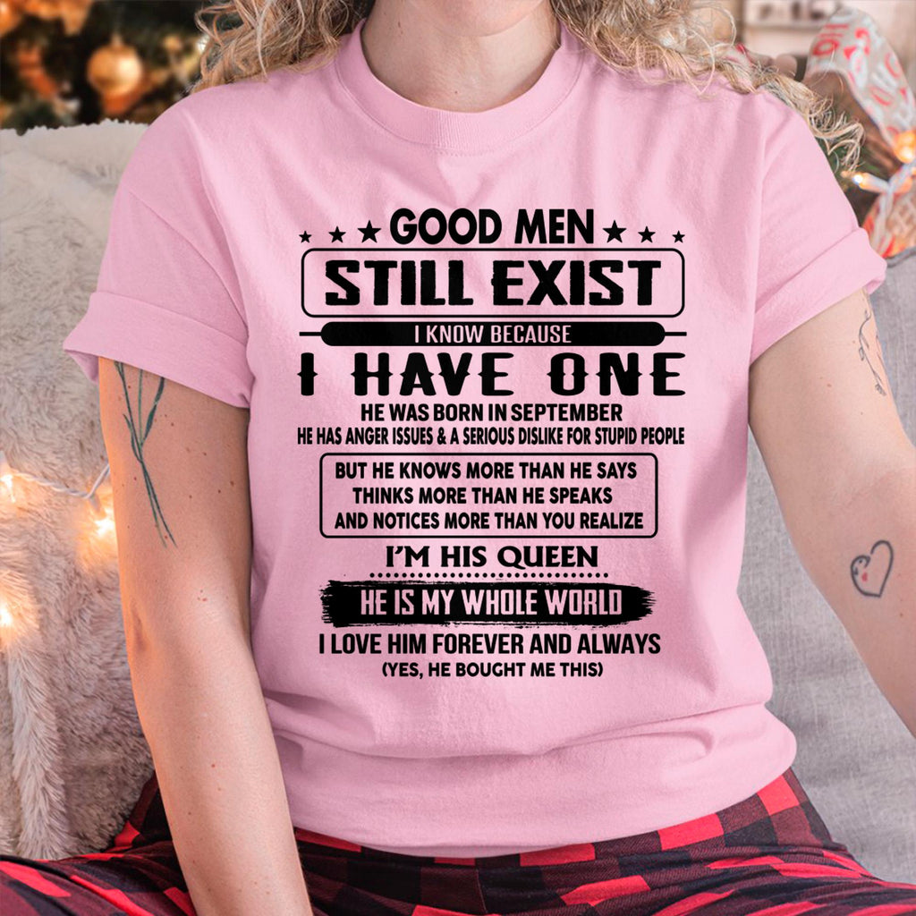 September - Good men Still Exist - gift for your girlfriend, wife from Husband - NGHL09 (SKU-GM-09)