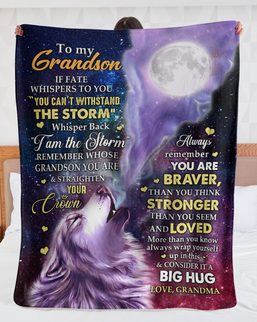 Special Gift For Your Grandson Blanket - From Grandma
